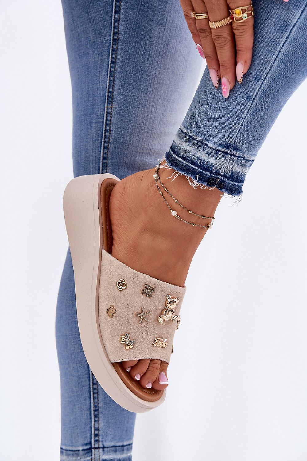  Papuci cu platformă model 213952 Step in style 