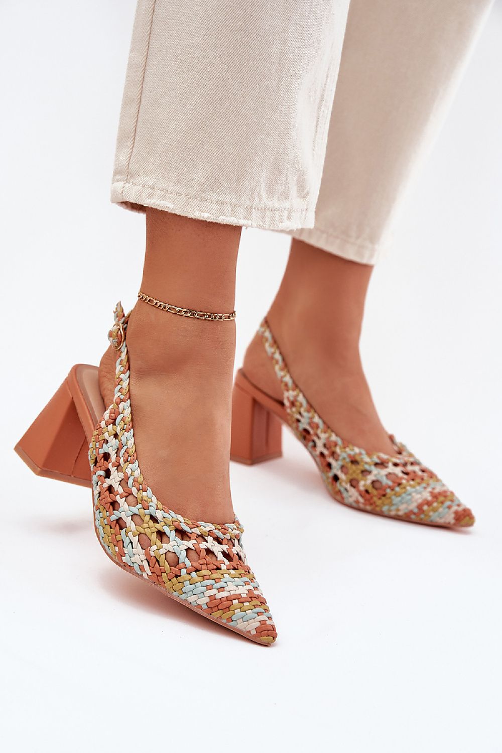  Sandale cu toc model 214086 Step in style 