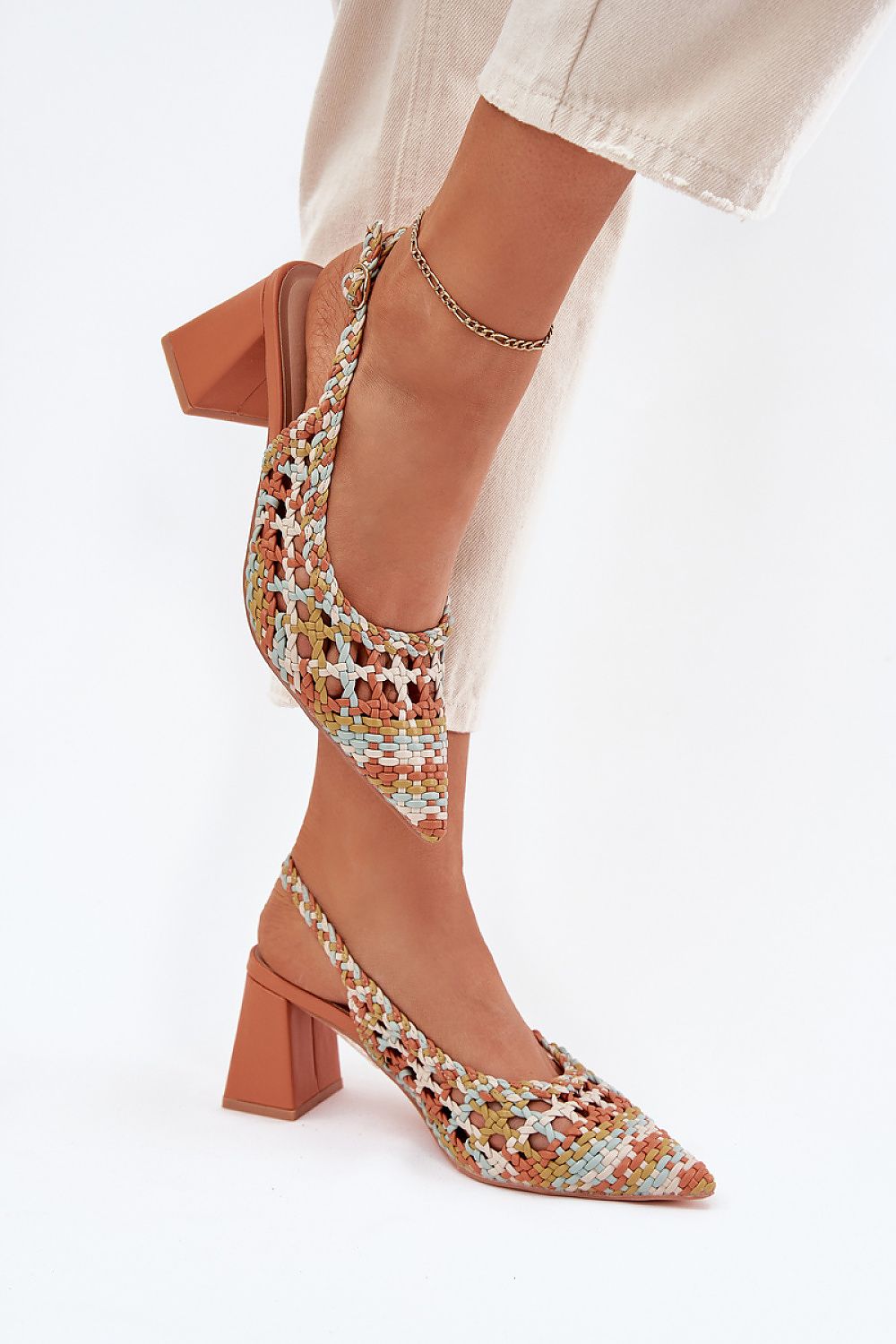  Sandale cu toc model 214086 Step in style 