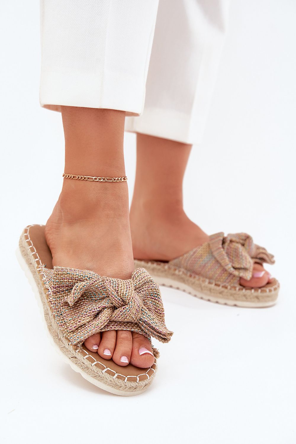  Papuci cu platformă model 214130 Step in style 