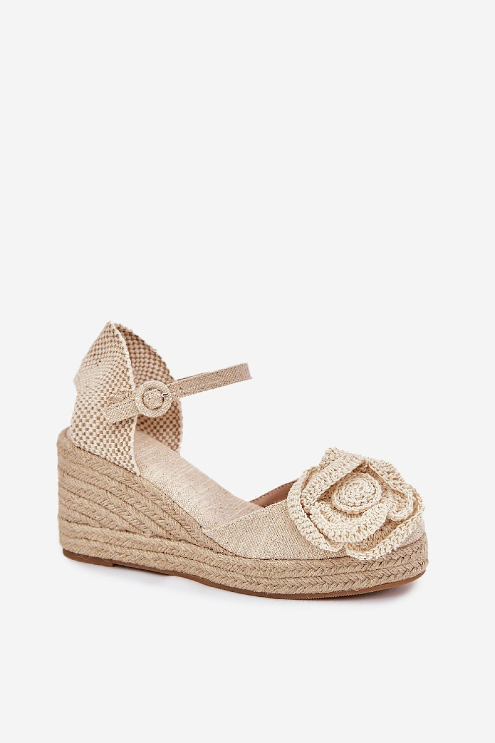  Sandale cu talpă tip pană model 214384 Step in style 