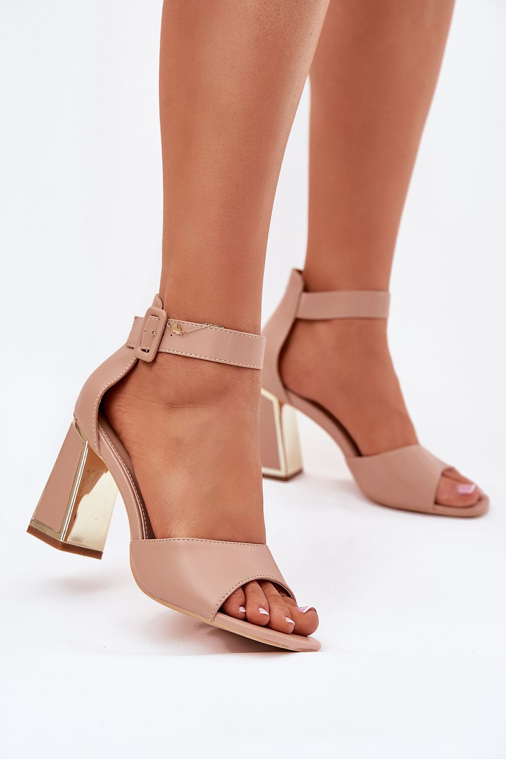  Sandale cu toc model 214392 Step in style 