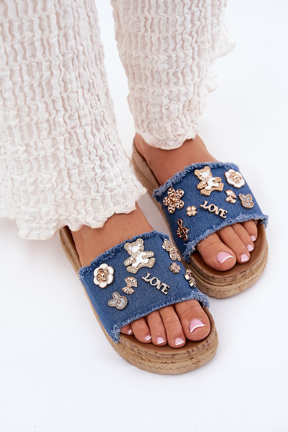  Papuci cu platformă model 214498 Step in style 