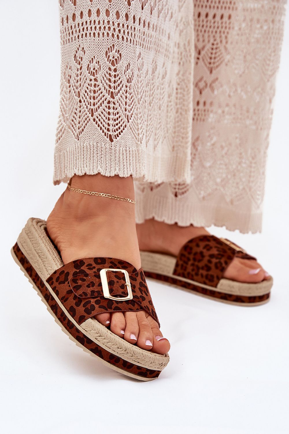  Papuci cu platformă model 214722 Step in style 