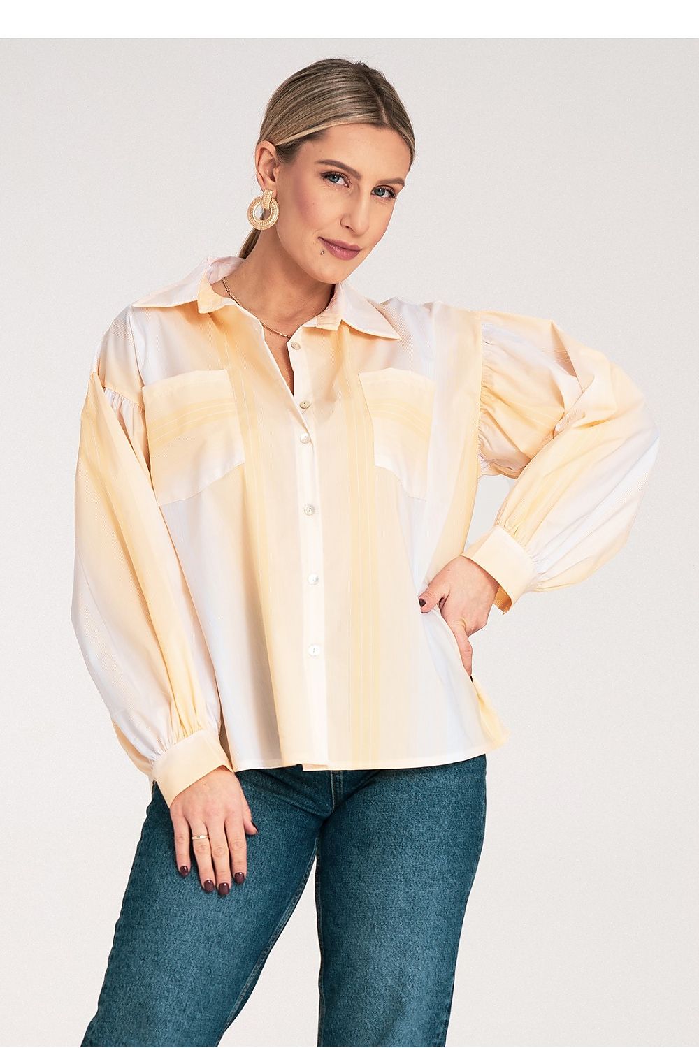  Cămaşă cu mânecă lungă model 214921 Figl 