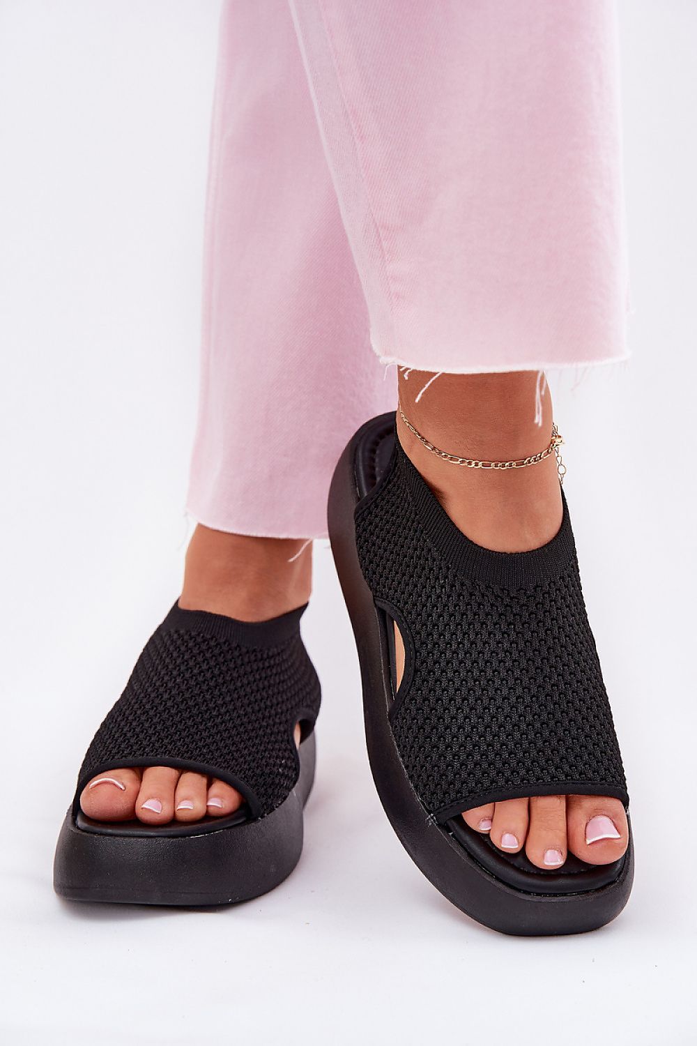  Sandale cu talpă tip pană model 214988 Step in style 