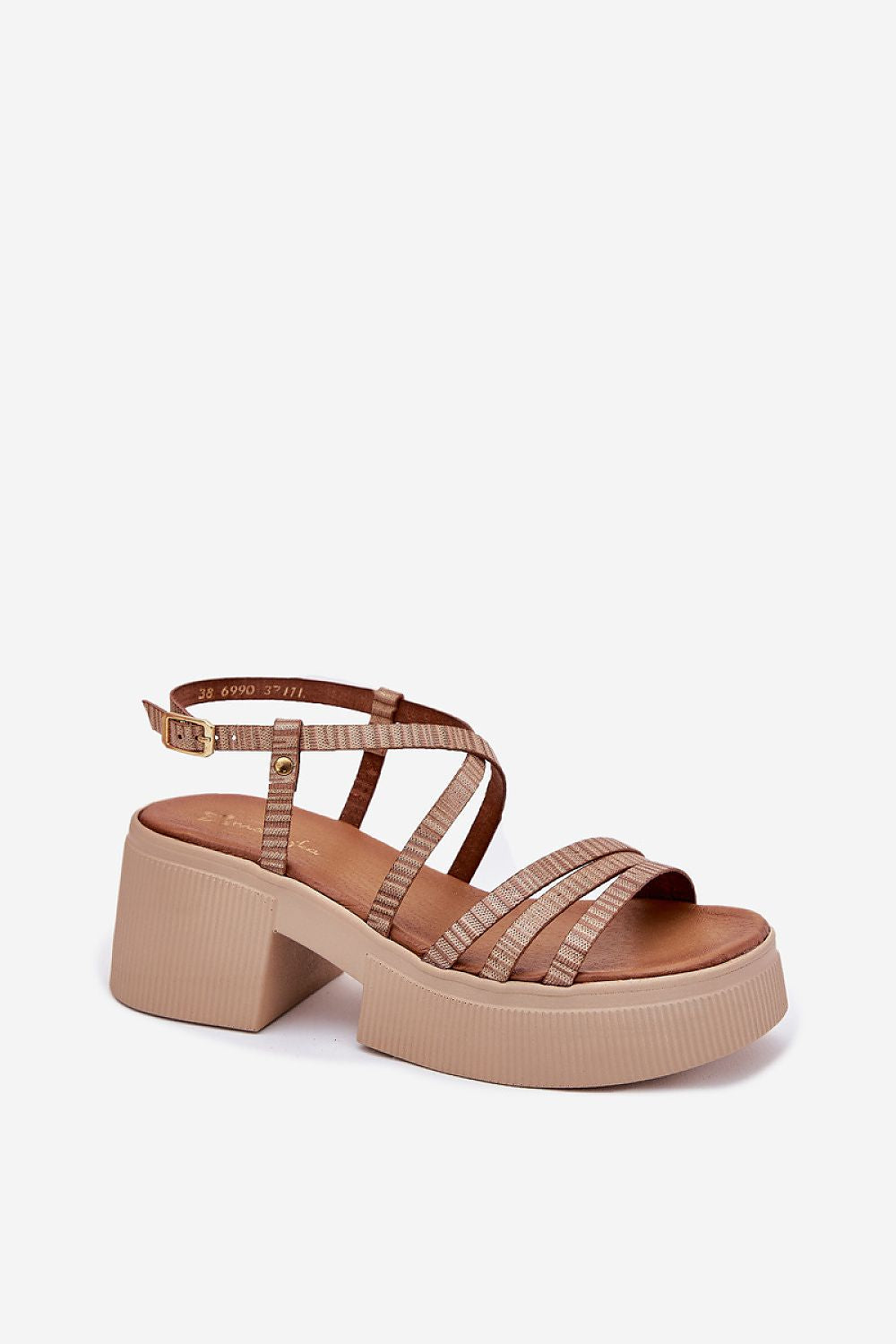  Sandale cu toc model 214994 Step in style 