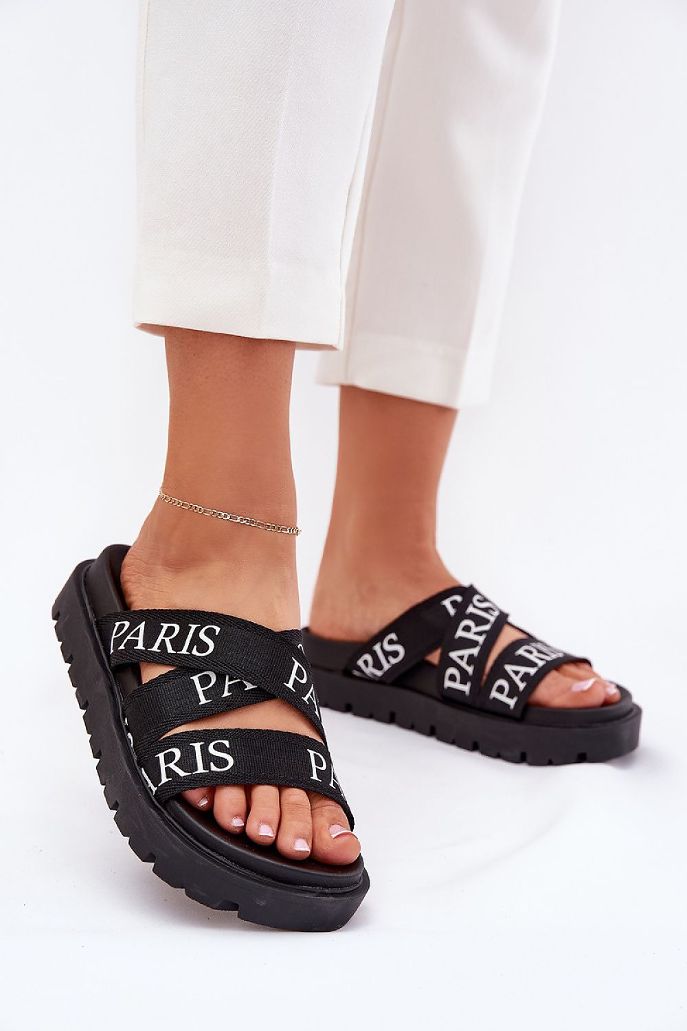  Papuci cu platformă model 214999 Step in style 