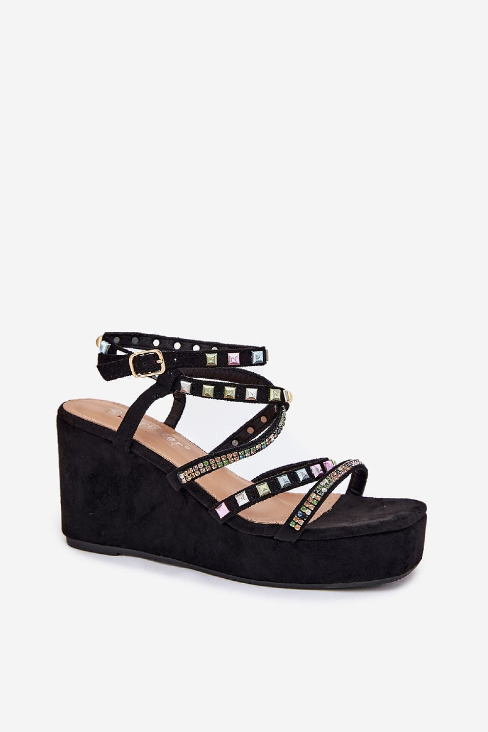  Sandale cu talpă tip pană model 215006 Step in style 