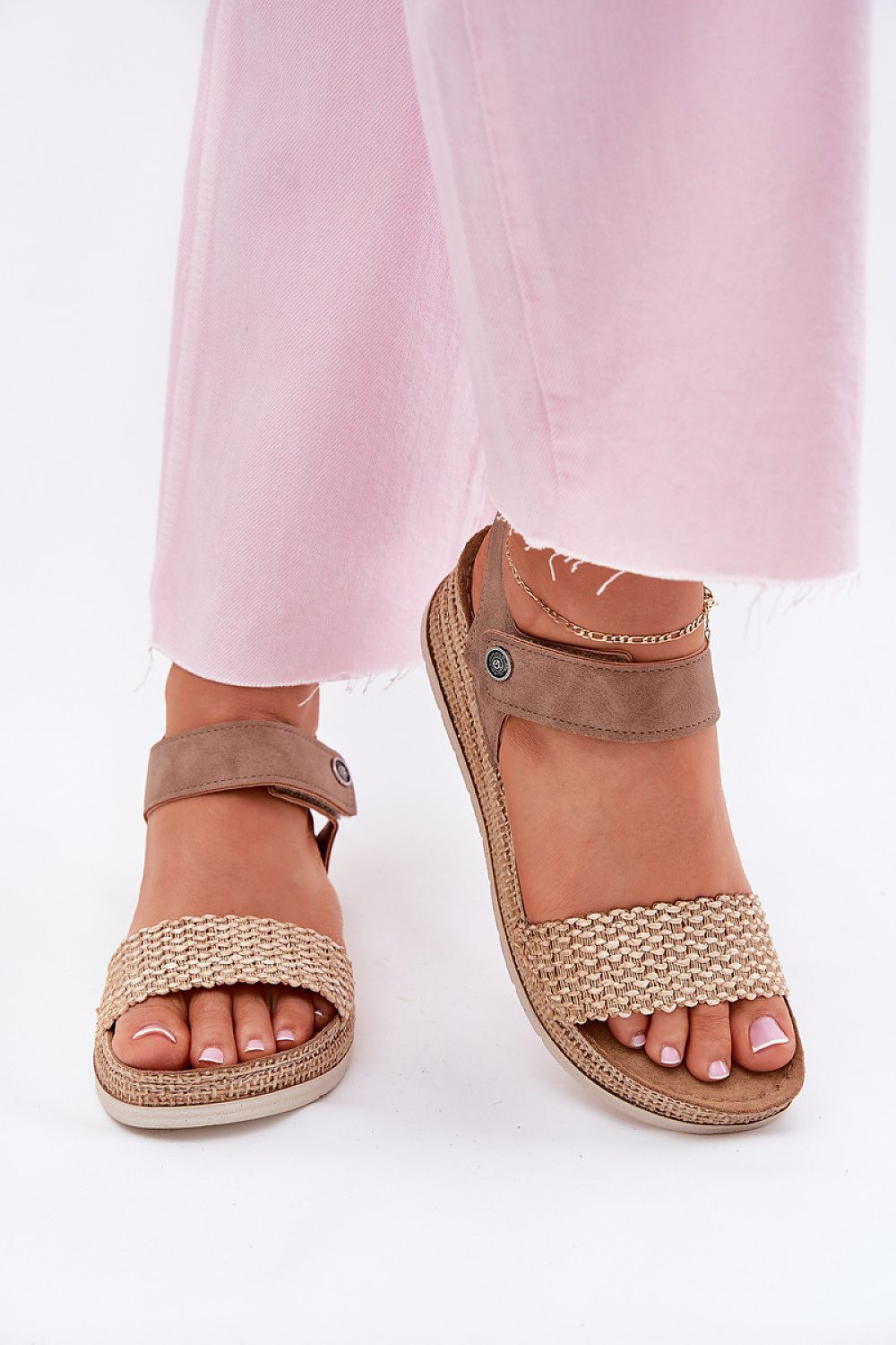  Sandale cu talpă tip pană model 215011 Step in style 