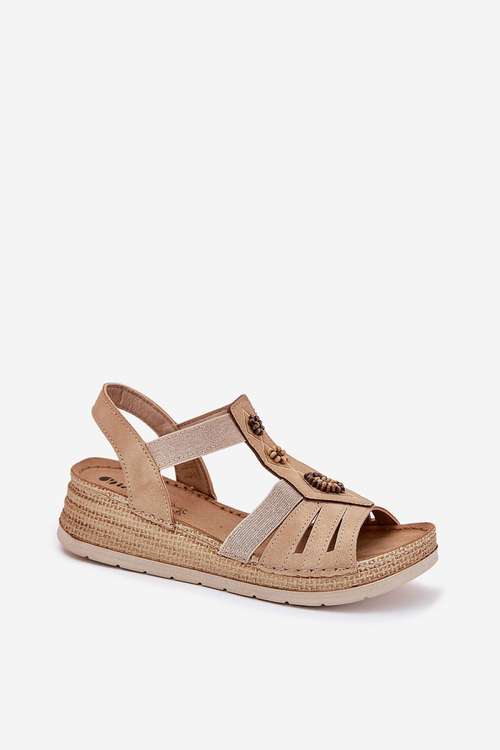  Sandale cu talpă tip pană model 215012 Step in style 