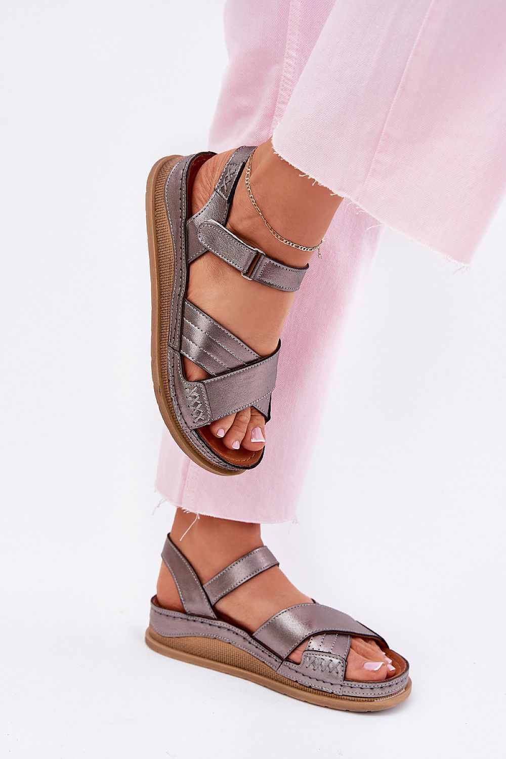  Sandale cu platformă model 215021 Step in style 