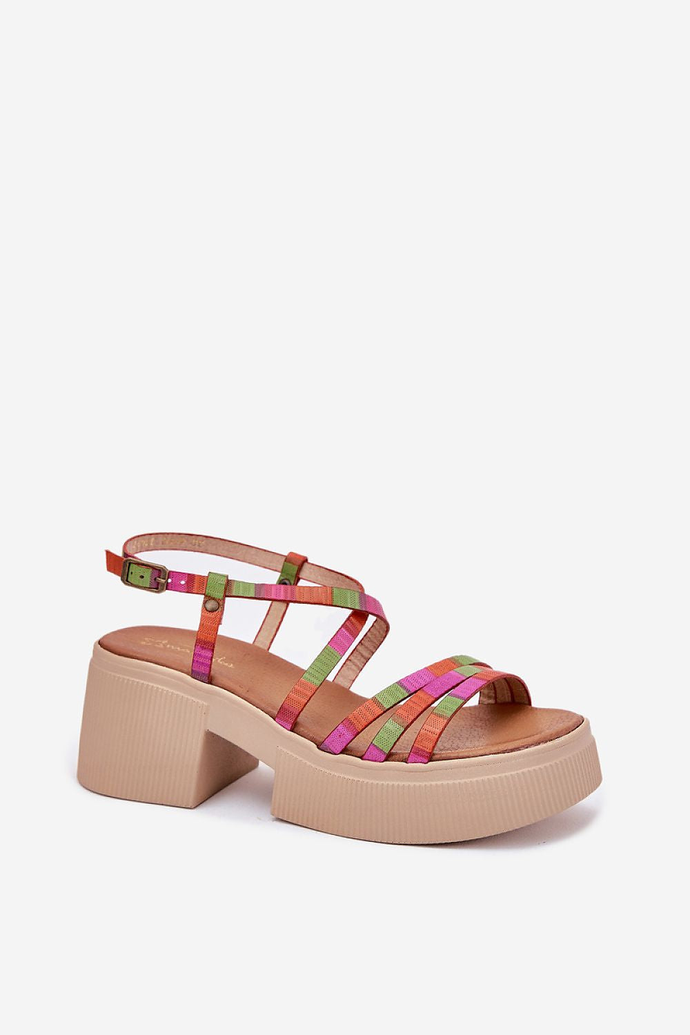  Sandale cu toc model 215023 Step in style 