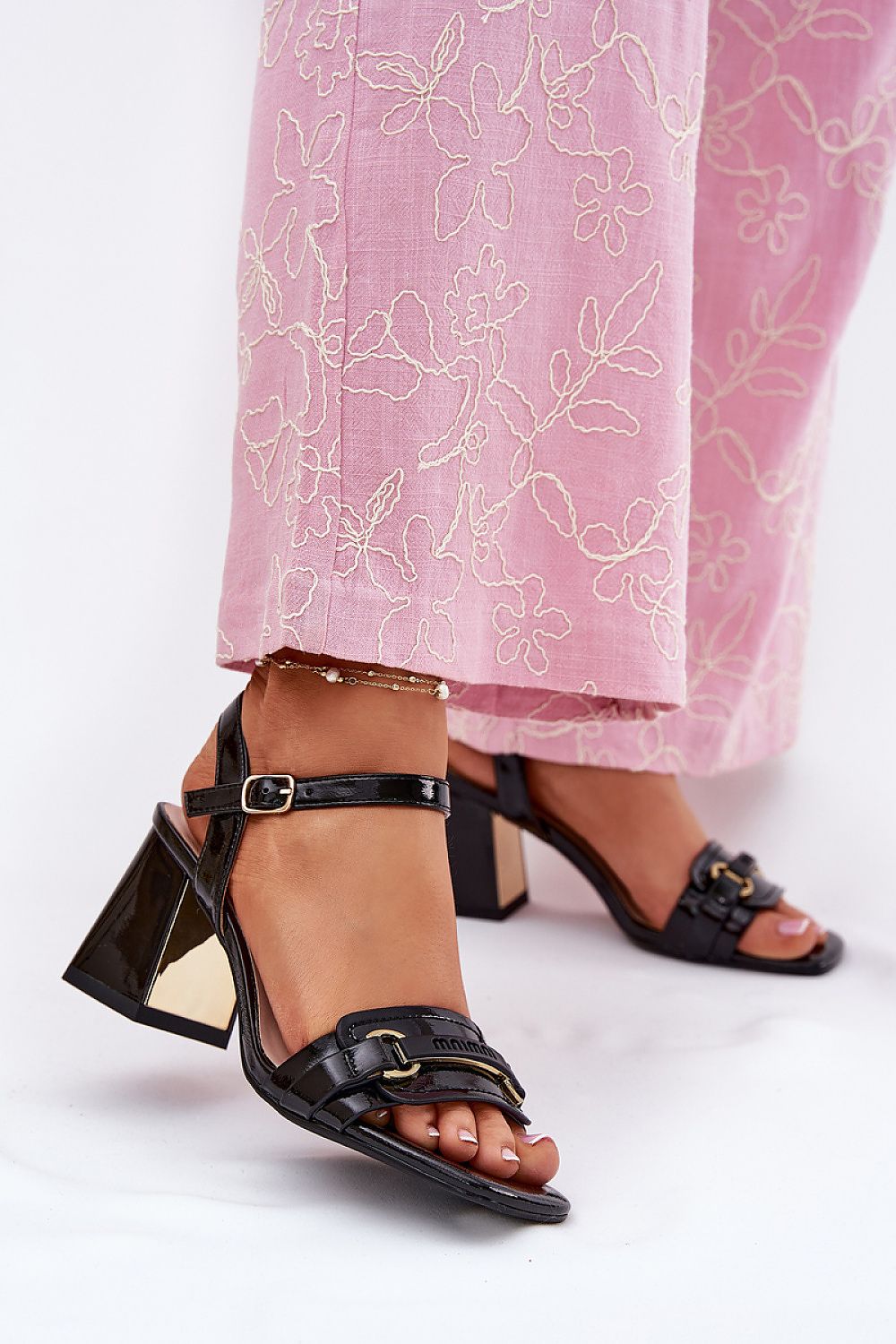  Sandale cu toc model 215347 Step in style 