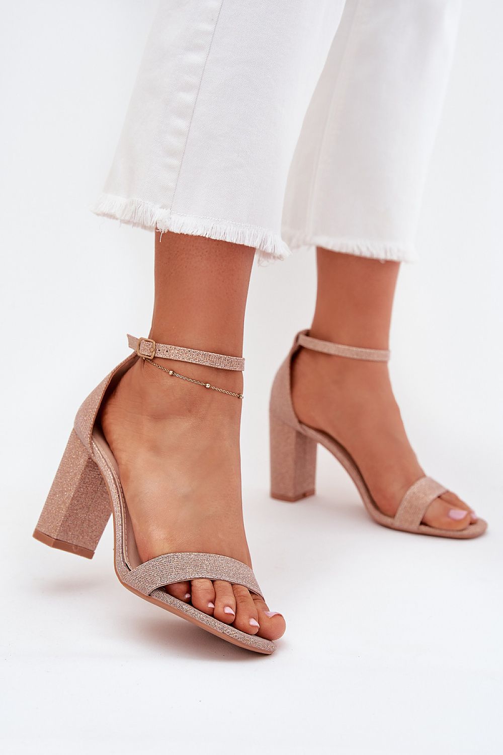  Sandale cu toc model 215640 Step in style 