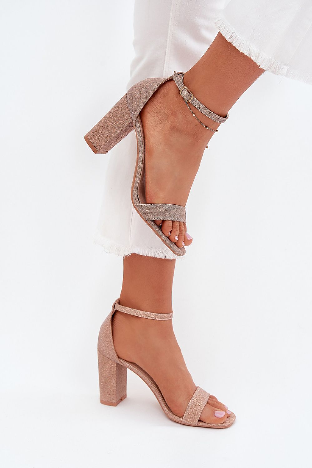  Sandale cu toc model 215640 Step in style 
