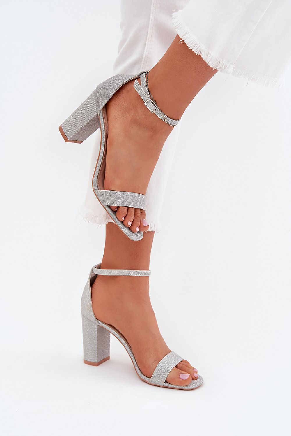  Sandale cu toc model 215641 Step in style 