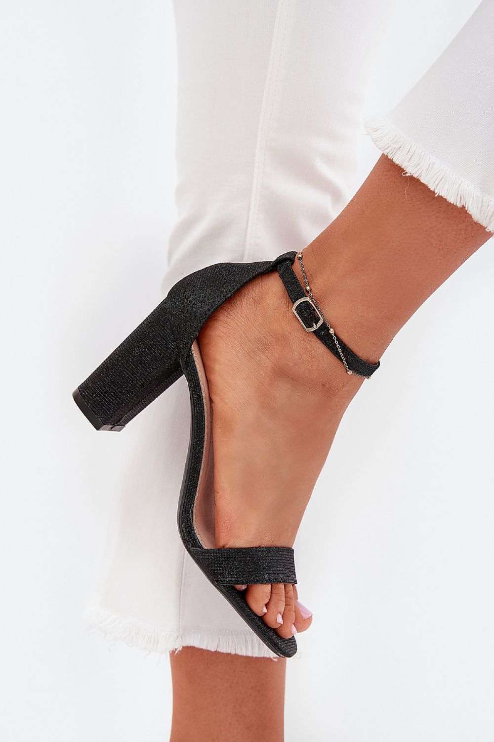  Sandale cu toc model 215642 Step in style 
