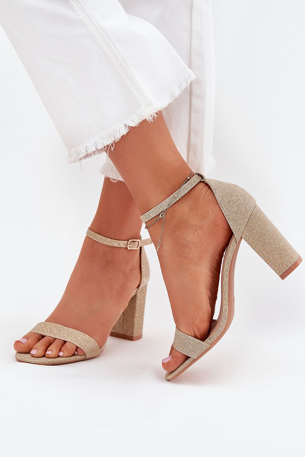  Sandale cu toc model 215643 Step in style 