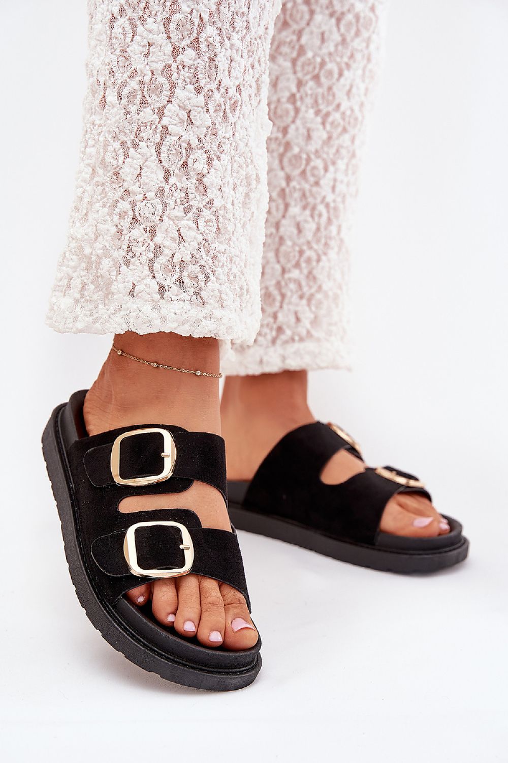  Papuci cu platformă model 215658 Step in style 