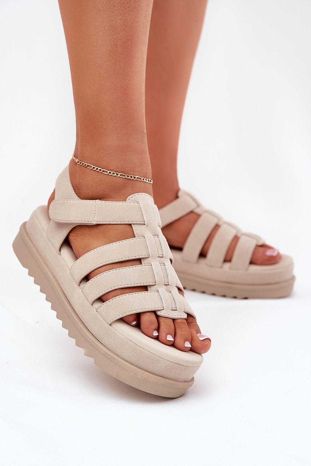  Sandale cu platformă model 215718 Step in style 