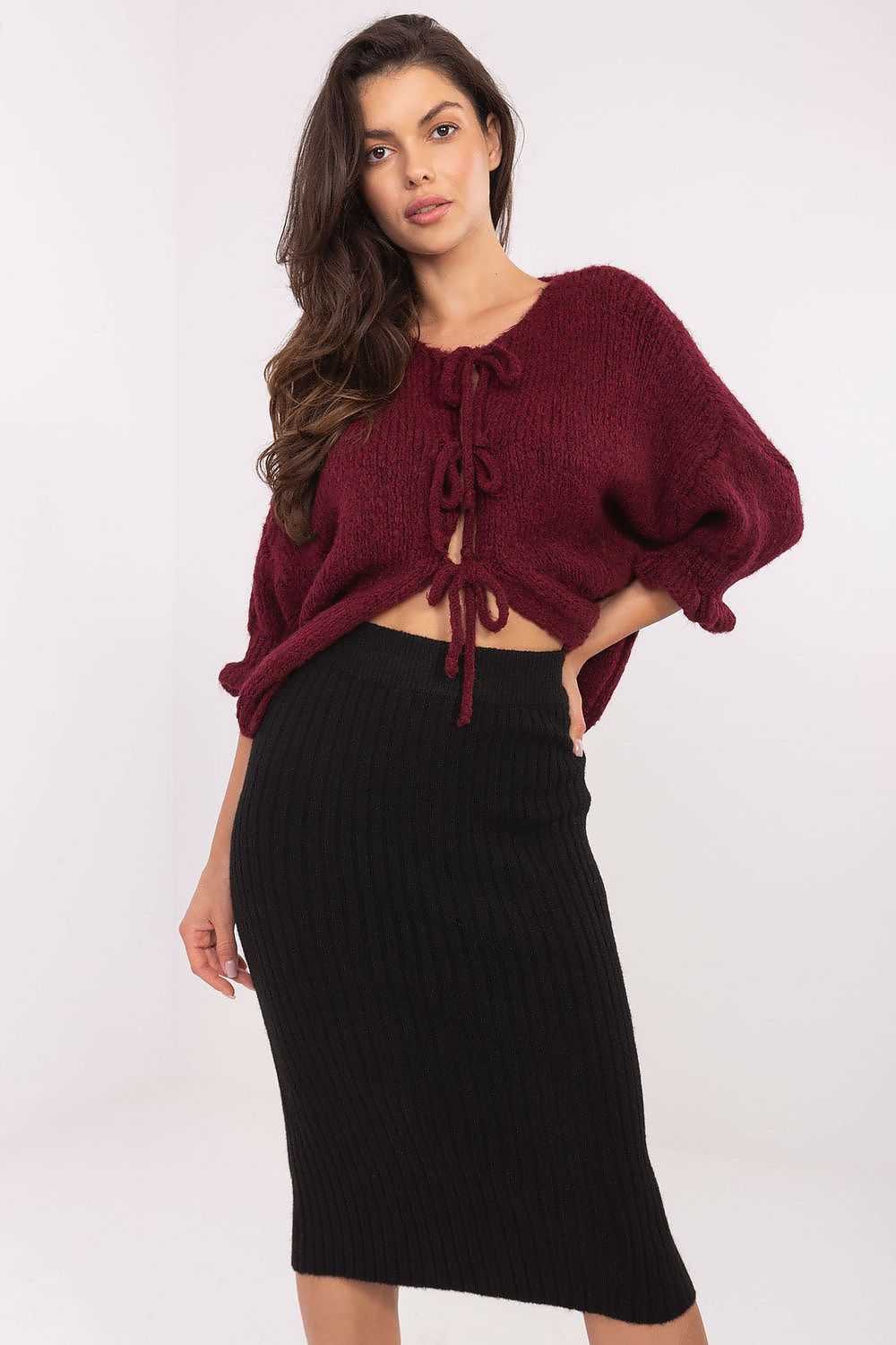  Sveter cu închidere model 216109 Italy Moda 