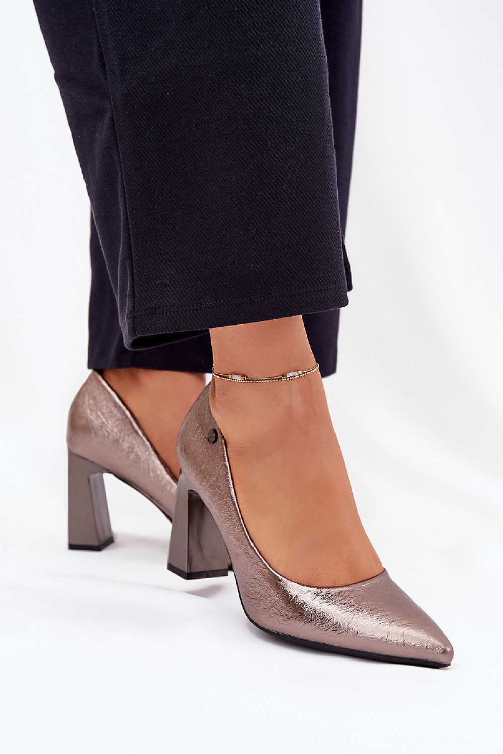  Pantofi dcu toc gros model 216311 Step in style 