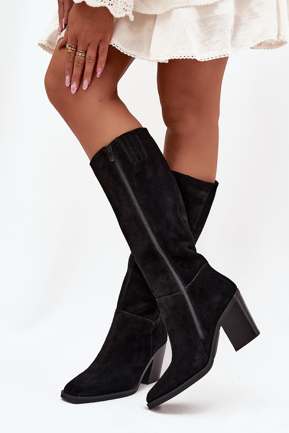  Cizme cu toc model 216797 Step in style 