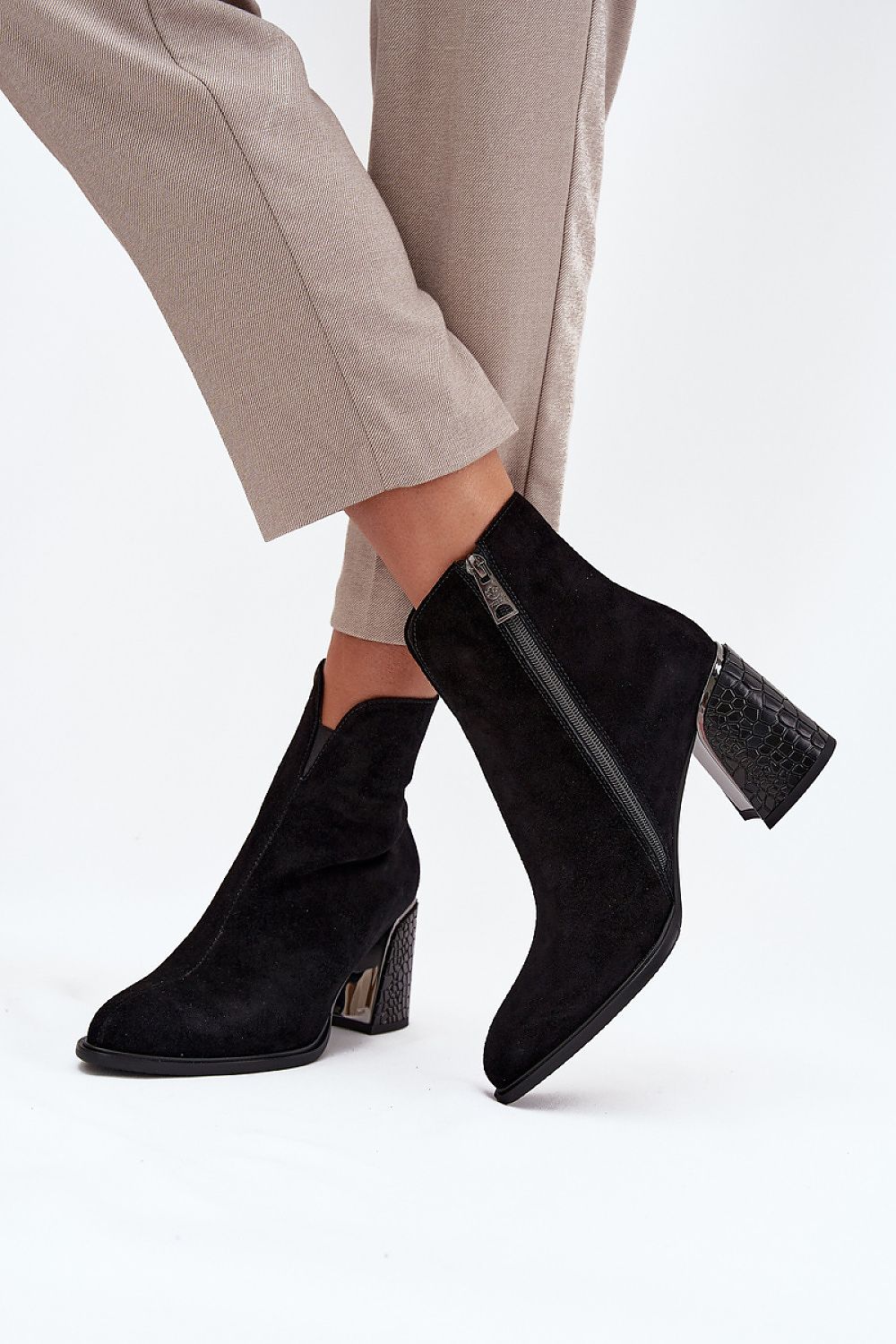  Botine cu toc model 216831 Step in style 