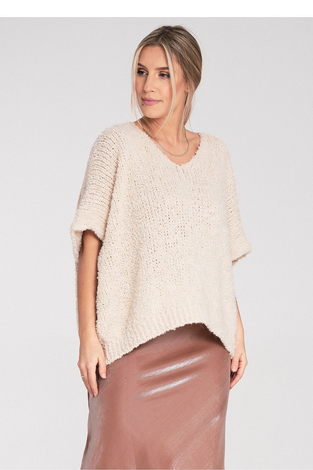  Pulover cu mânecă scurtă model 217071 Figl 