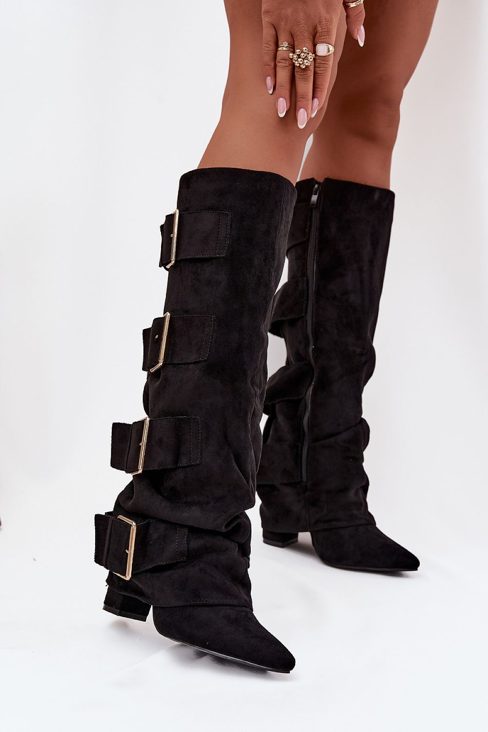  Cizme cu toc model 217203 Step in style 