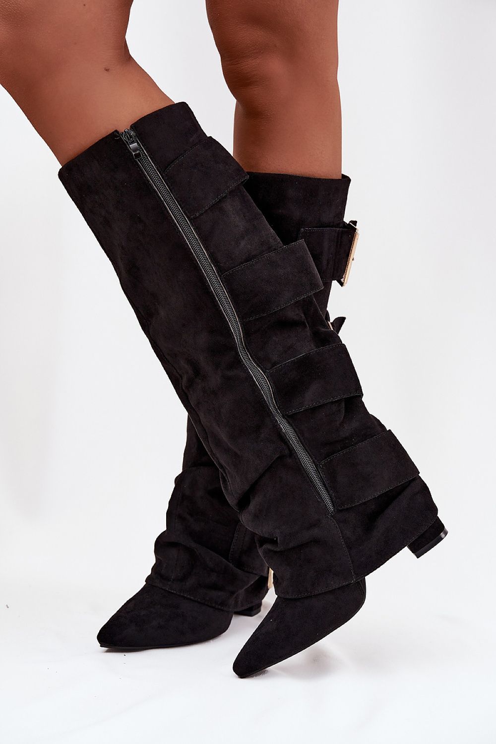  Cizme cu toc model 217203 Step in style 