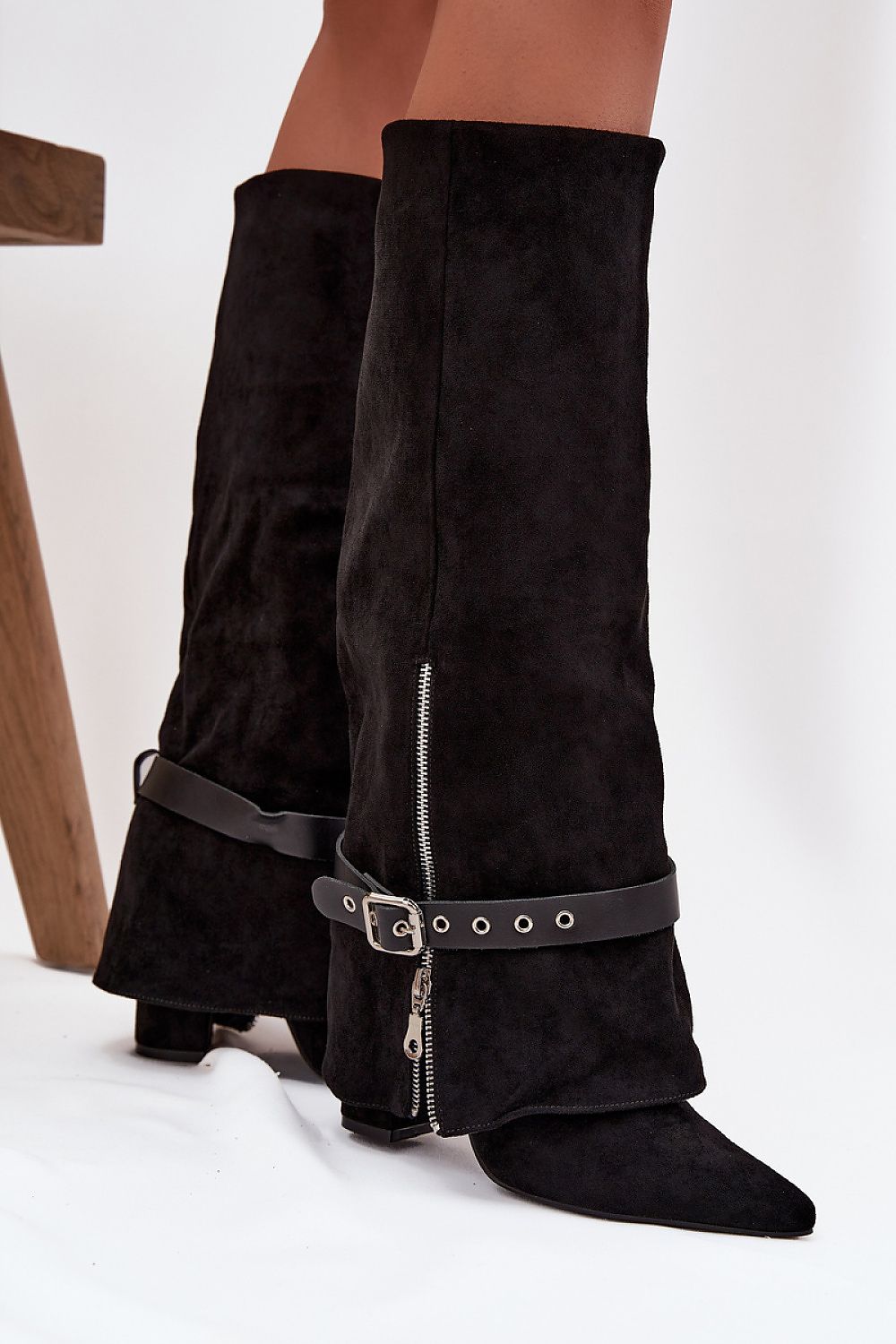  Cizme cu toc model 217211 Step in style 