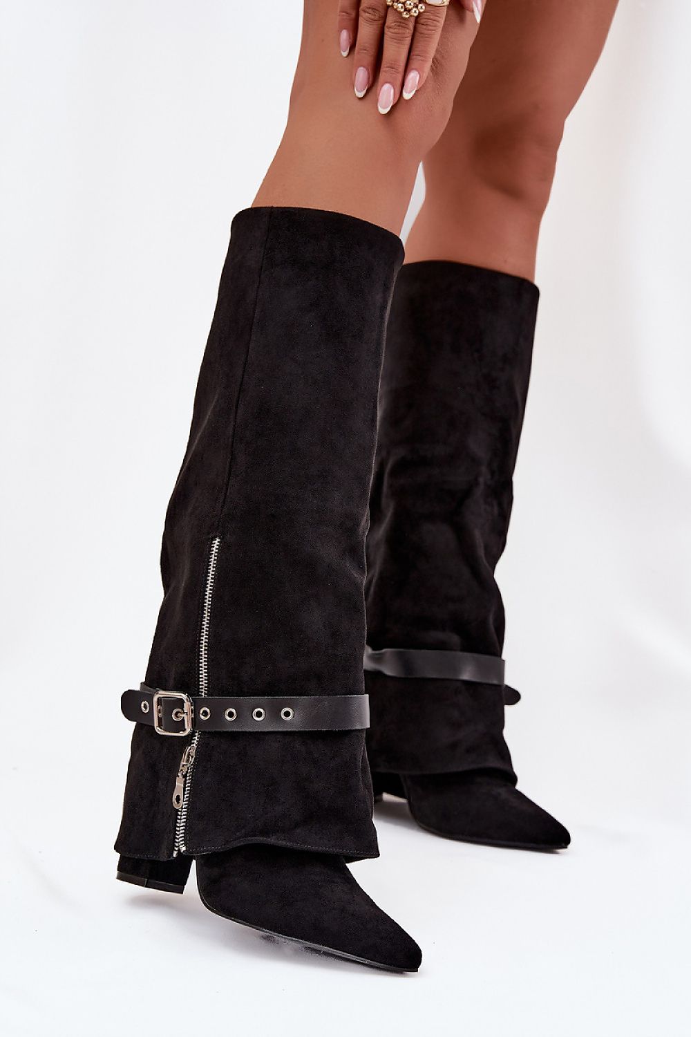  Cizme cu toc model 217211 Step in style 