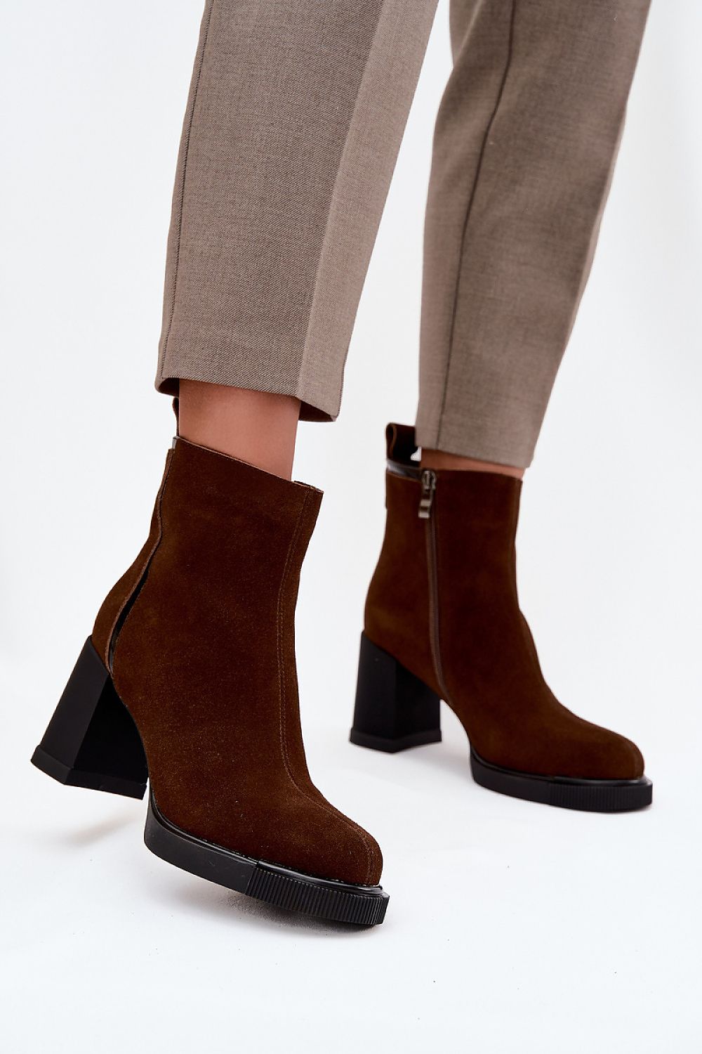  Botine cu toc model 217493 Step in style 