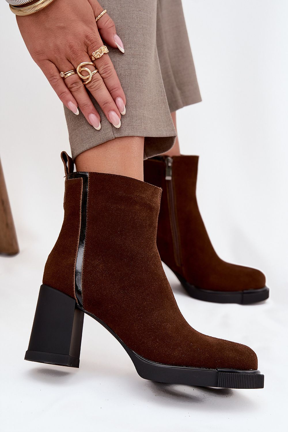  Botine cu toc model 217493 Step in style 