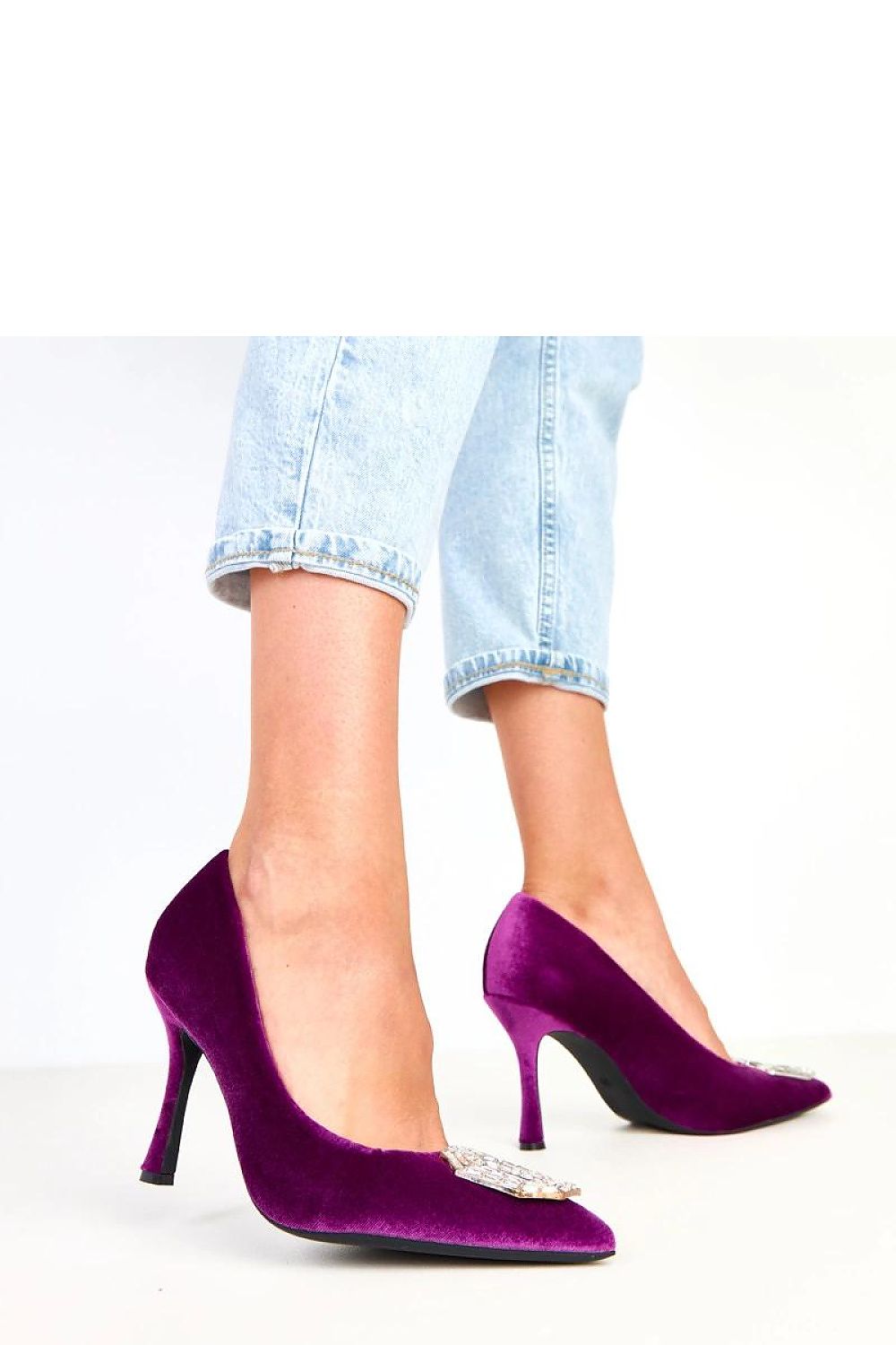  Pantofi cu toc subţire (stiletto) model 217657 Solea 