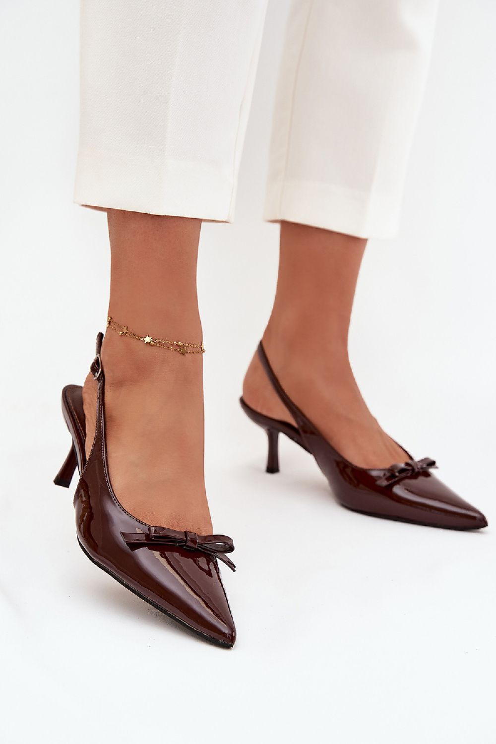  Pantofi cu toc simplu model 217686 Step in style 