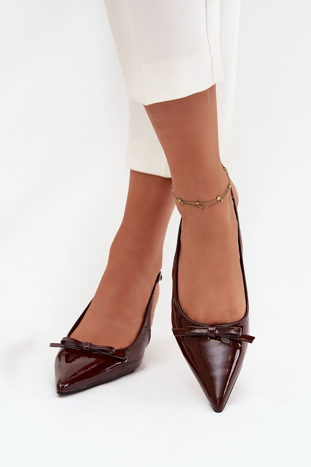 Pantofi cu toc simplu model 217686 Step in style 