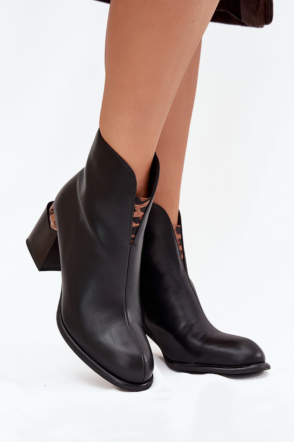  Botine cu toc model 217727 Step in style 