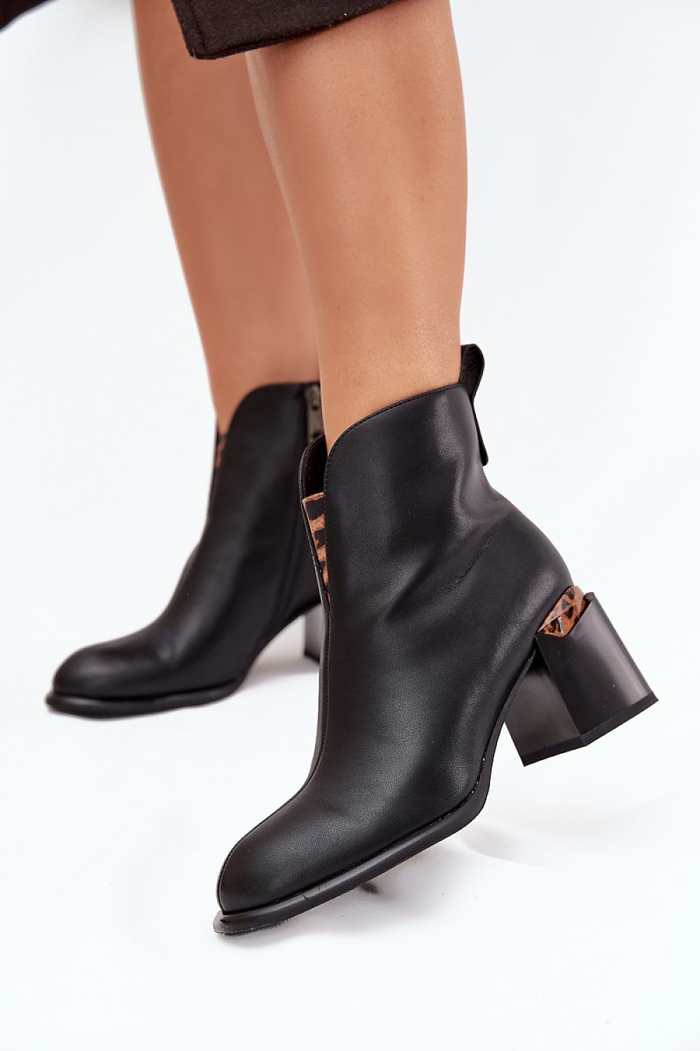  Botine cu toc model 217727 Step in style 