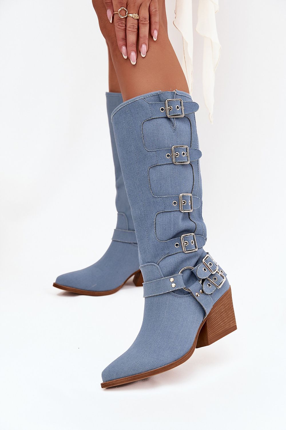  Cizme cu toc model 217817 Step in style 
