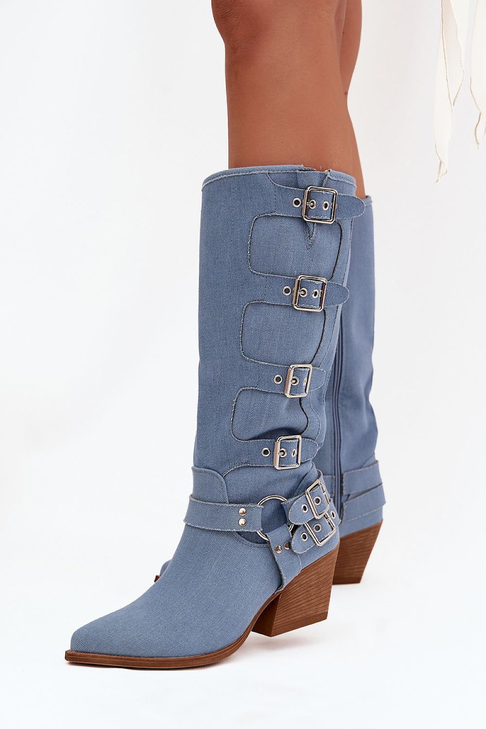  Cizme cu toc model 217817 Step in style 