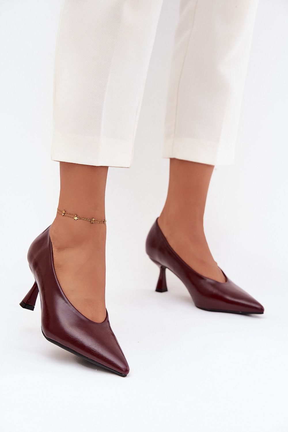  Pantofi cu toc simplu model 217850 Step in style 