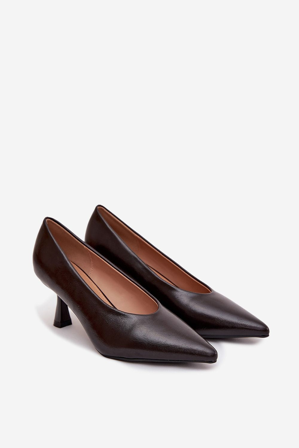  Pantofi cu toc simplu model 217852 Step in style 