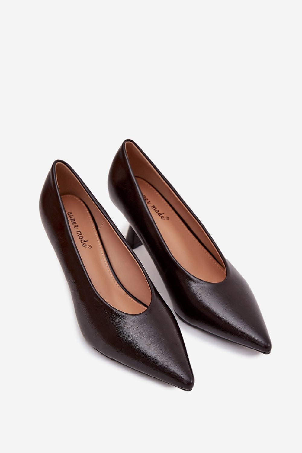  Pantofi cu toc simplu model 217852 Step in style 