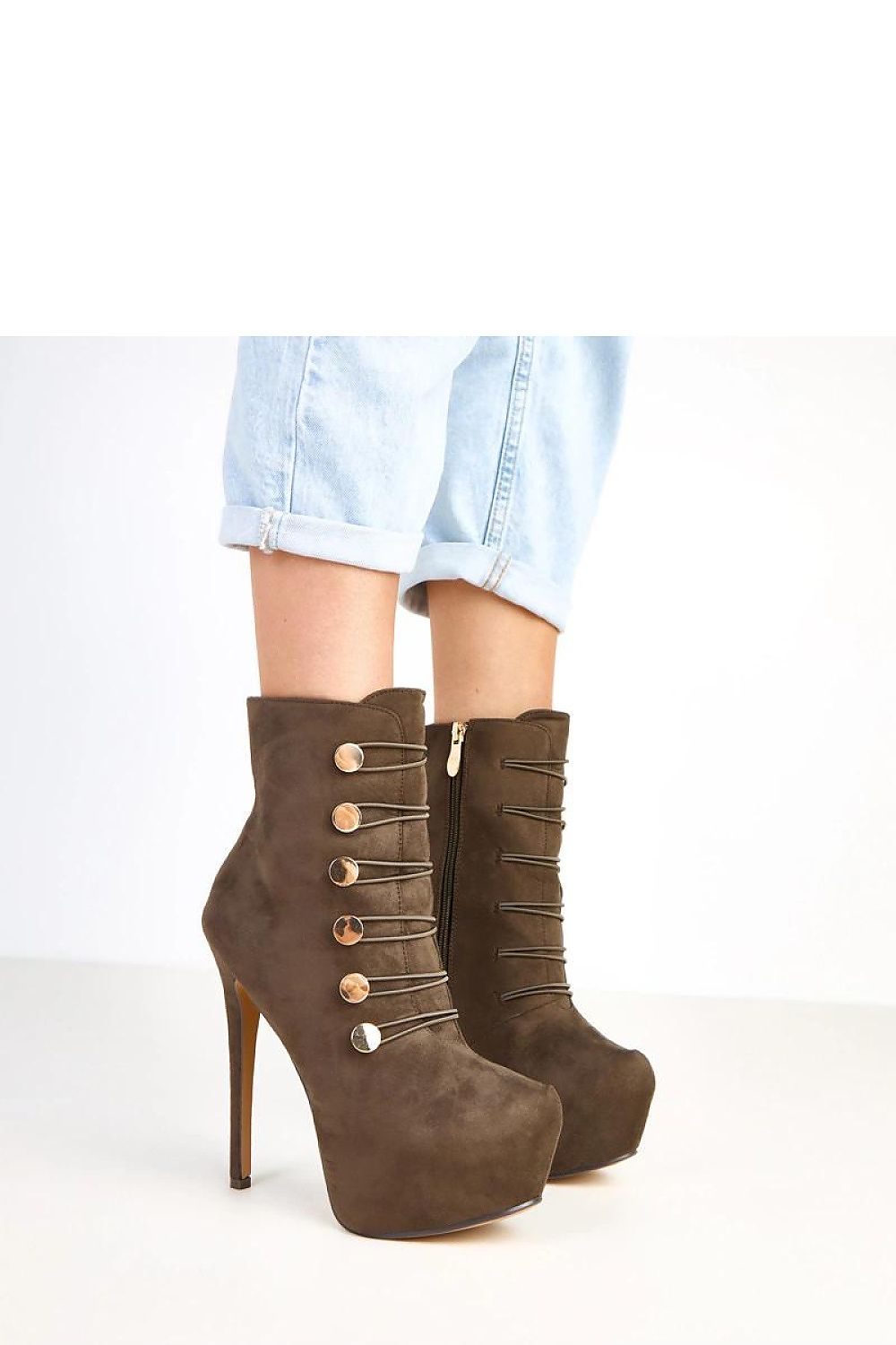  Botine cu toc model 217916 Solea 