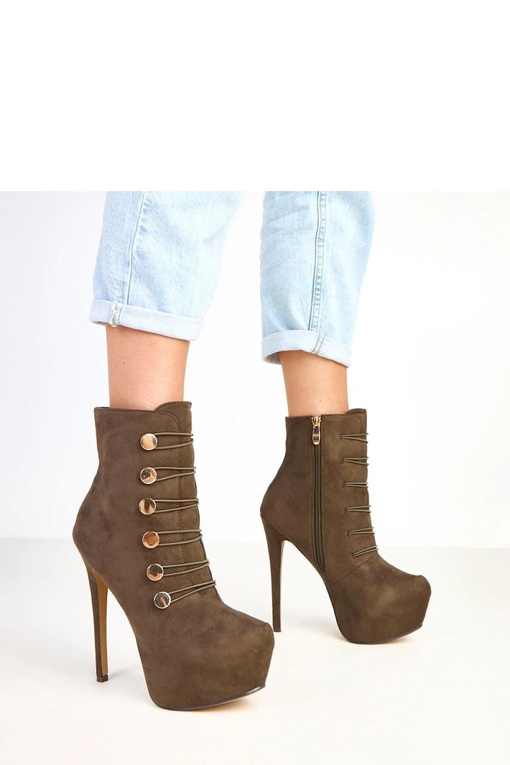  Botine cu toc model 217916 Solea 
