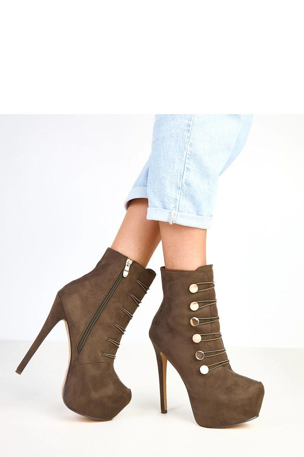  Botine cu toc model 217916 Solea 