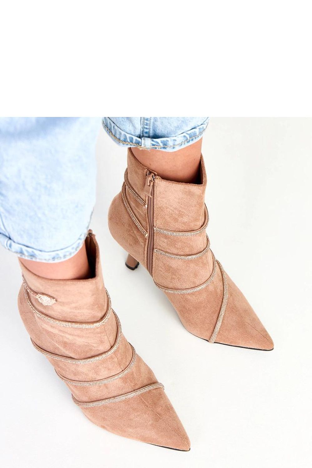  Botine cu toc model 217923 Solea 